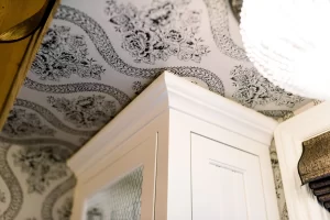 Bowdler kitchen design with custom wallpaper