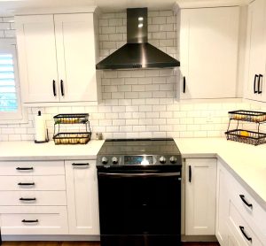 Moreno Black and White Modern Kitchen
